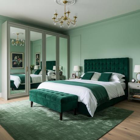 Kleuren en accessoires voor een knusse grote slaapkamer