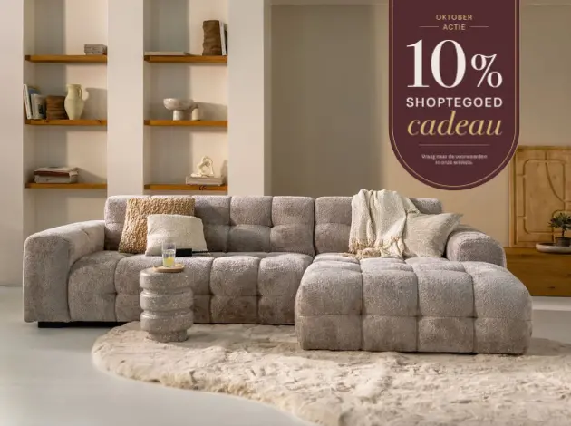 10% shoptegoed cadeau bij INHOUSE